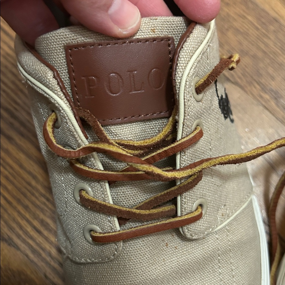 Polo by Ralph Lauren Shoes Men’s 12 Tan Boat Sneakers Yacht Beach Resort - Picture 12 of 12